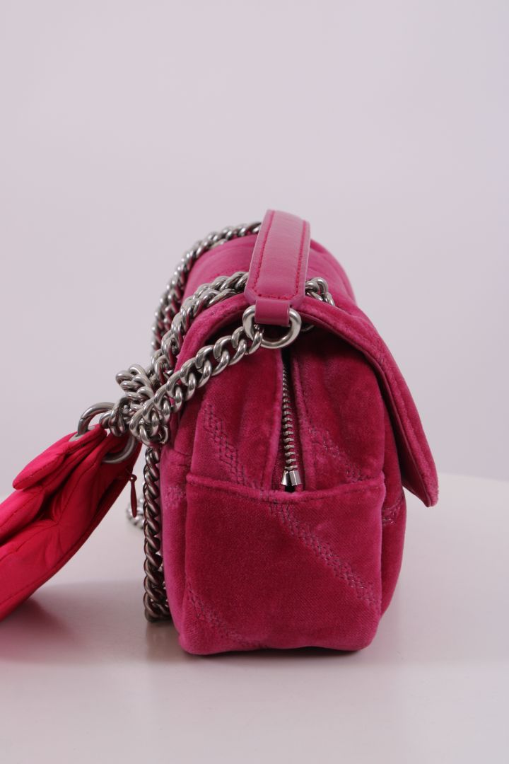 Pinko Mini Love Puff Velvet Bag Pink
