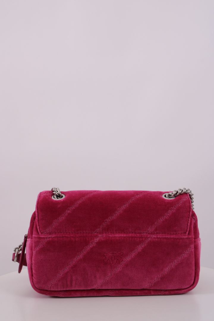 Pinko Mini Love Puff Velvet Bag Pink