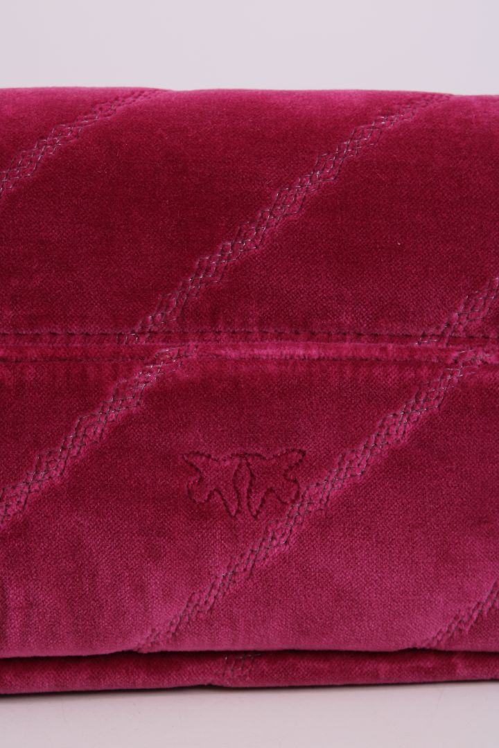Pinko Mini Love Puff Velvet Bag Pink