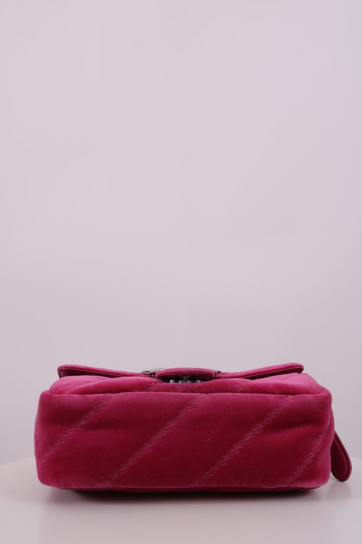 Pinko Mini Love Puff Velvet Bag Pink