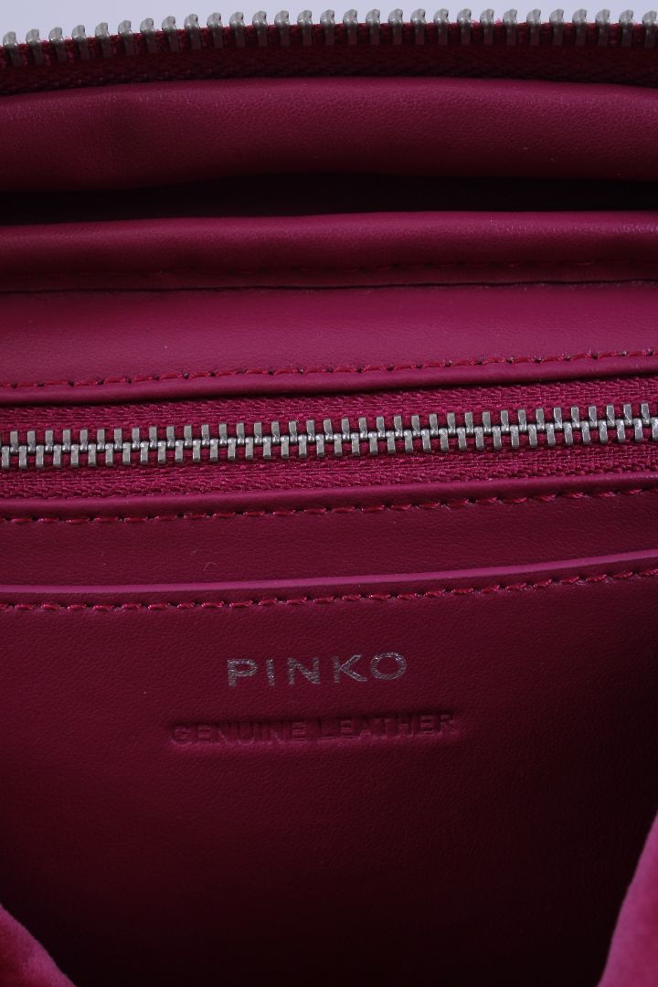 Pinko Mini Love Puff Velvet Bag Pink