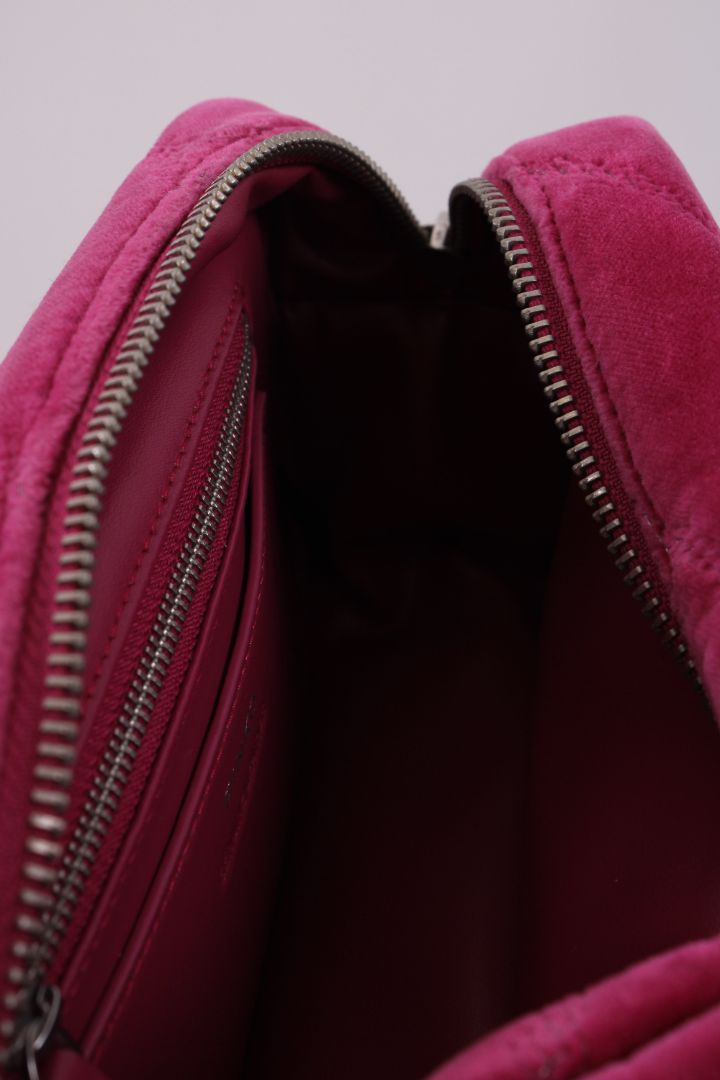 Pinko Mini Love Puff Velvet Bag Pink