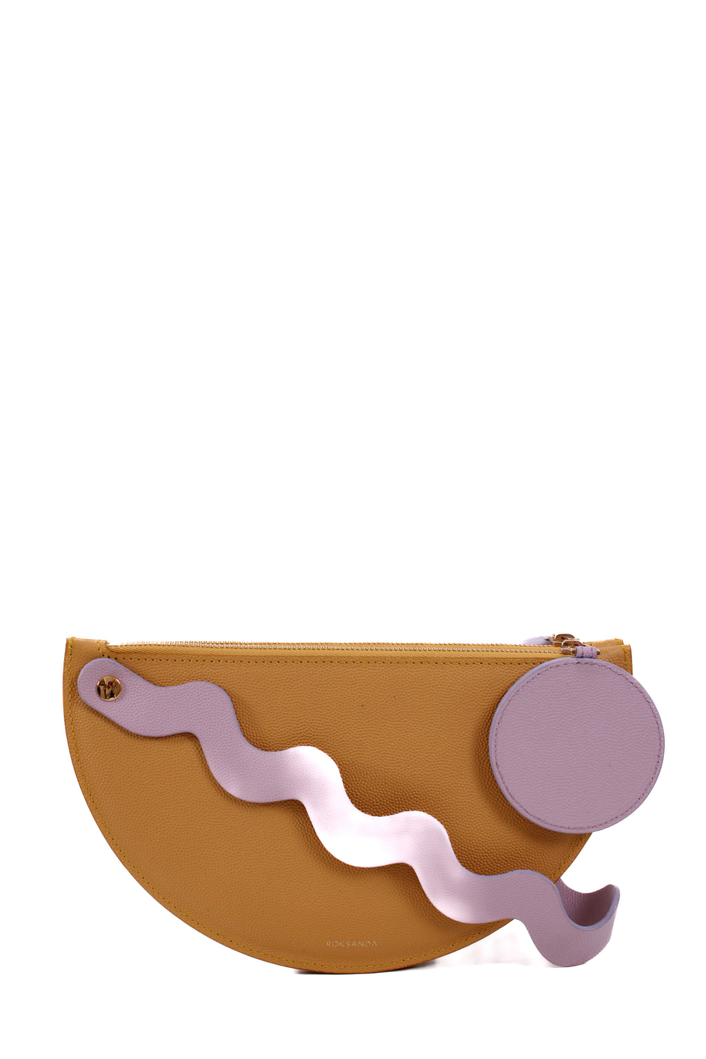 Roksanda Geometric Clutch Yellow/ Liac
