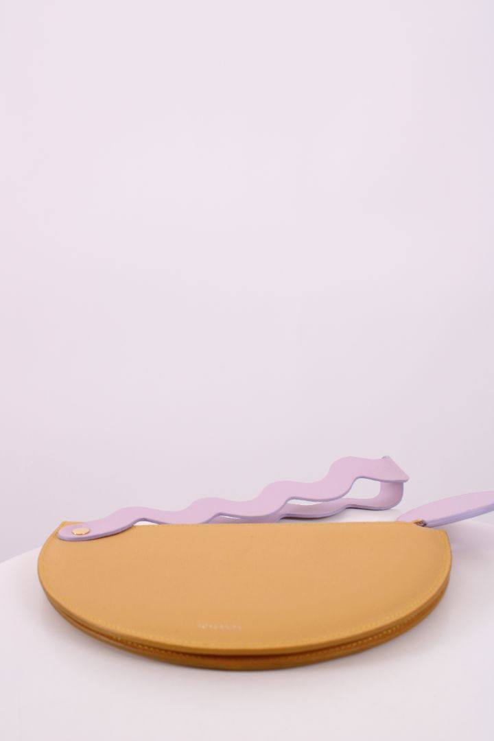 Roksanda Geometric Clutch Yellow/ Liac