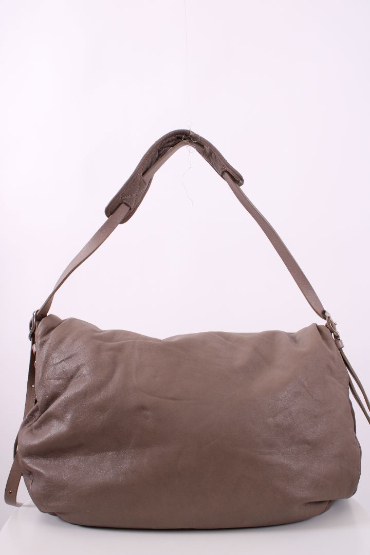 Jimmy Choo Chain Fold Over Bag Beige