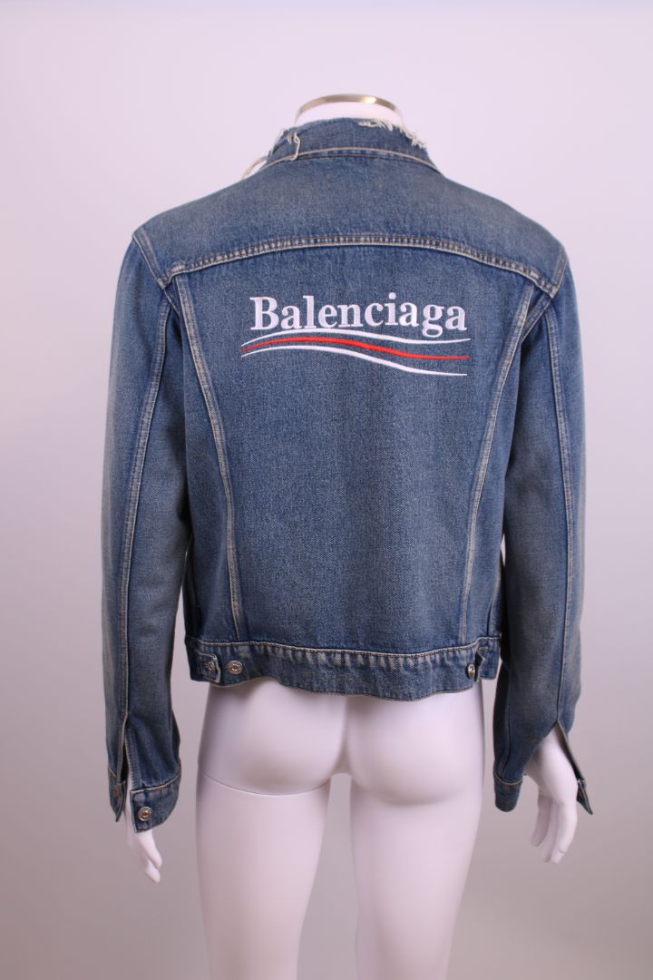 Balenciaga Logo Jacket Denim L
