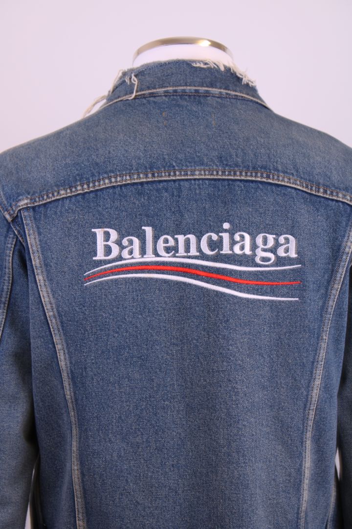 Balenciaga Logo Jacket Denim L
