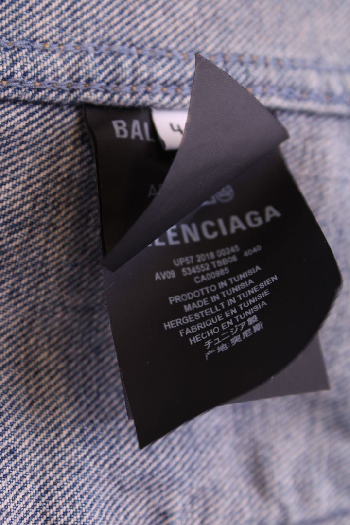Balenciaga Logo Jacket Denim L