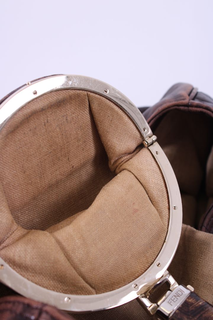 Fendi Zucca FF Spy Bag Brown
