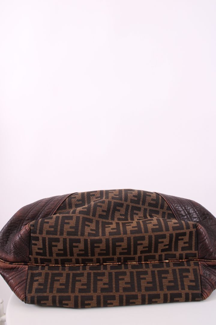 Fendi Zucca FF Spy Bag Brown