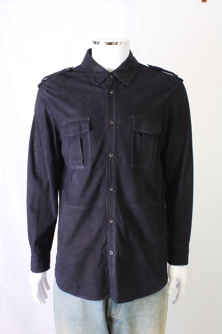 Desa Suede Jacket Navy 44