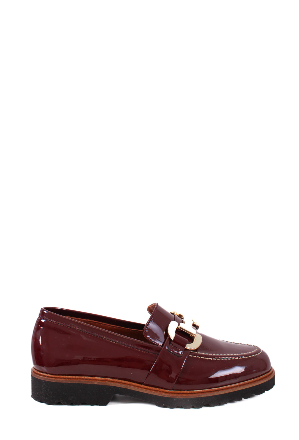Penelope Chilvers Patent Loafers Burgundy 39
