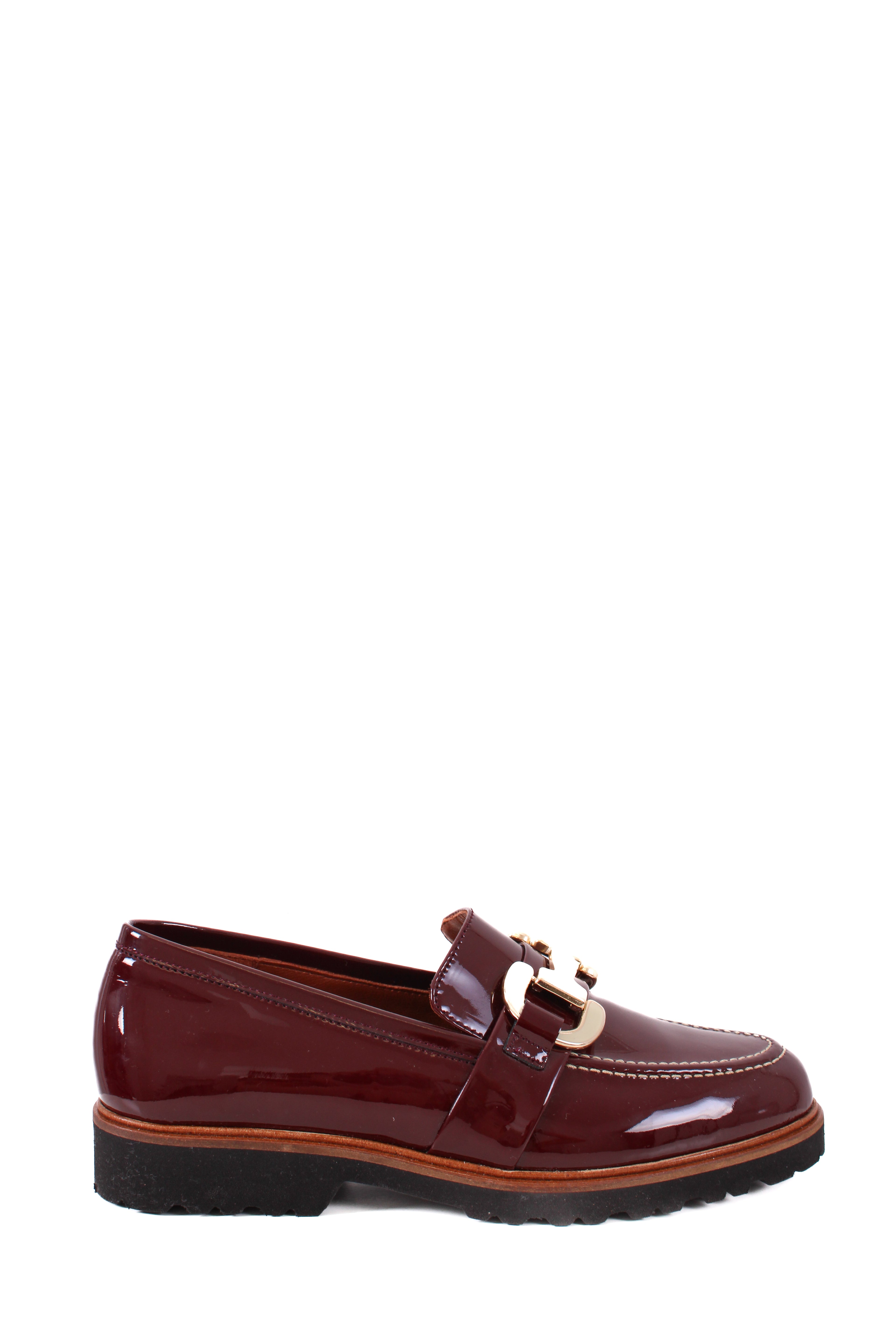Penelope Chilvers Patent Loafers Burgundy 39