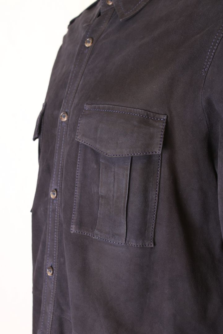 Desa Suede Jacket Navy 44