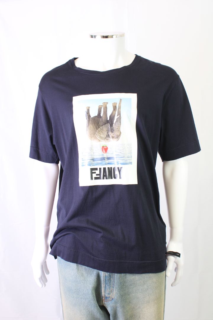 Fendi T-shirt Blue L