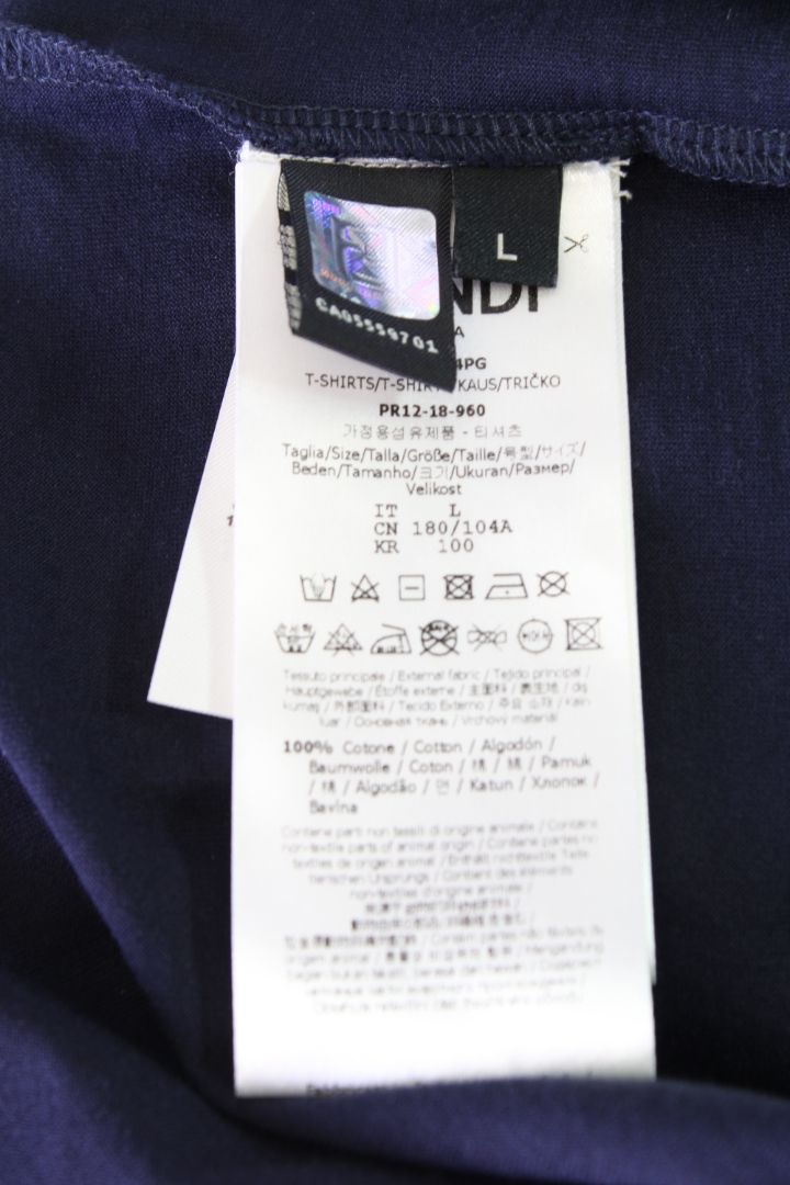 Fendi T-shirt Blue L