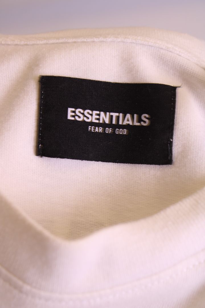 Fear of God Essentials Logo T-shirt White/ Black L