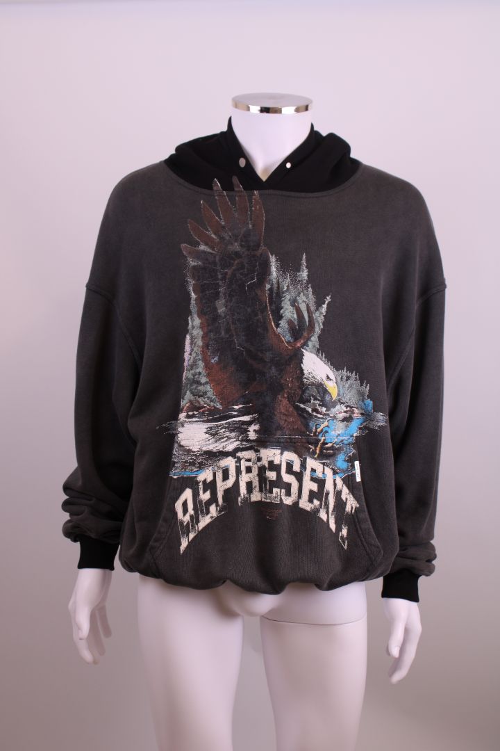 Represent Eagle Hoodie Grey/ Black XL
