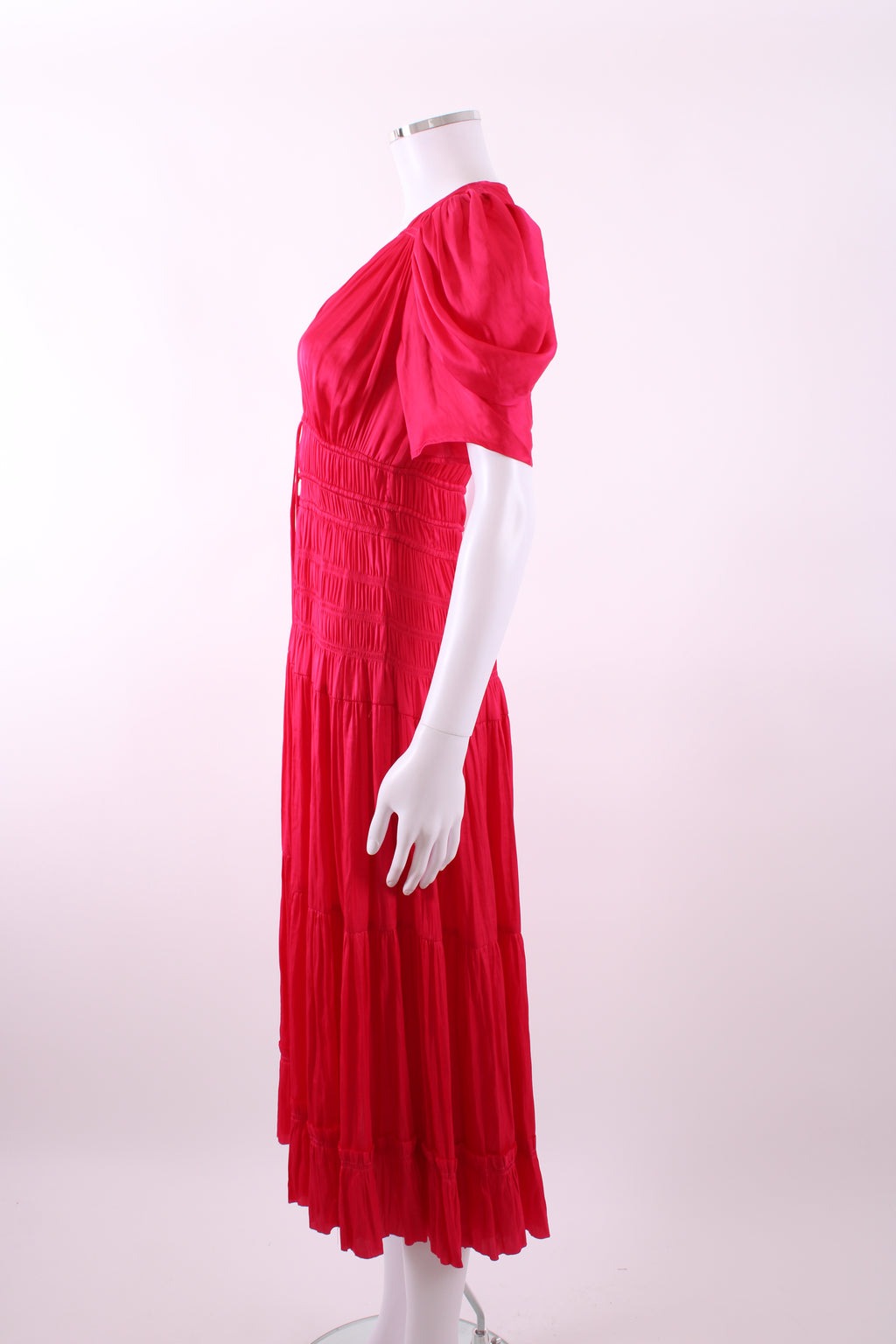 Ulla Johnson S/S Pleated Dress Pink 4