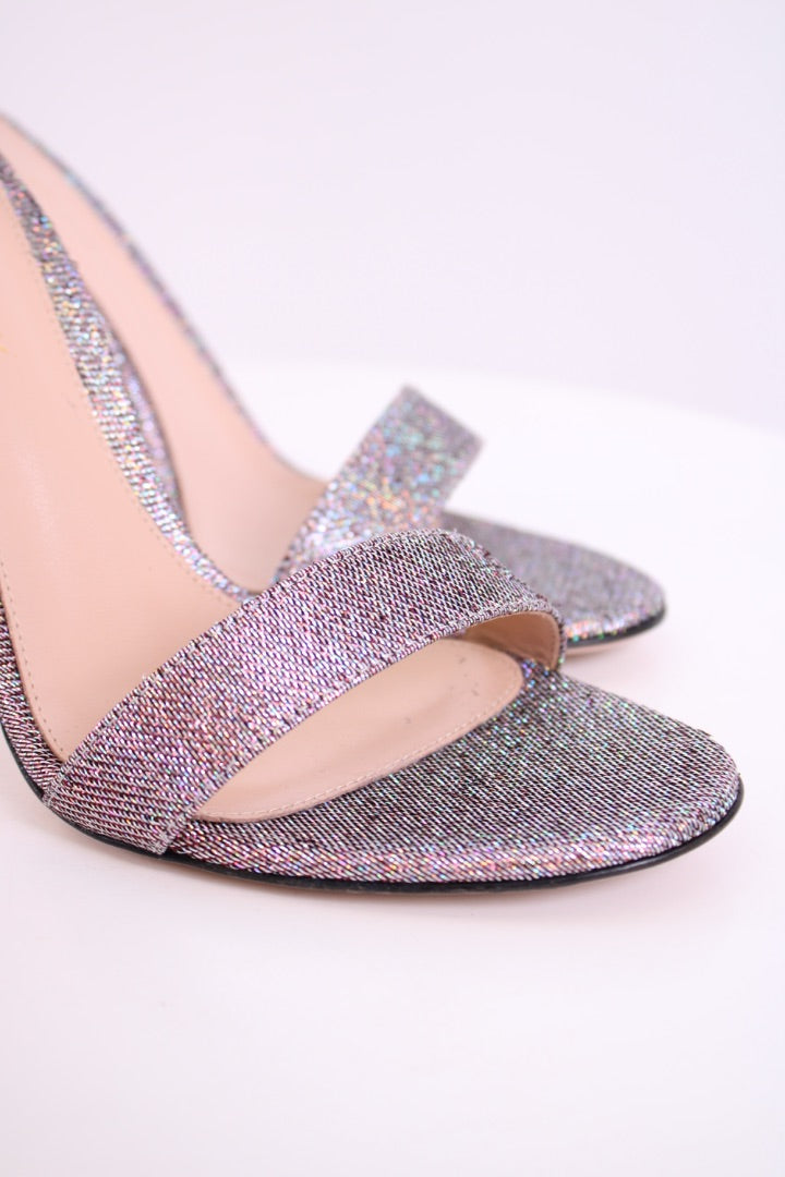 Gianvito Rossi Glitter Heels Irridescent 37