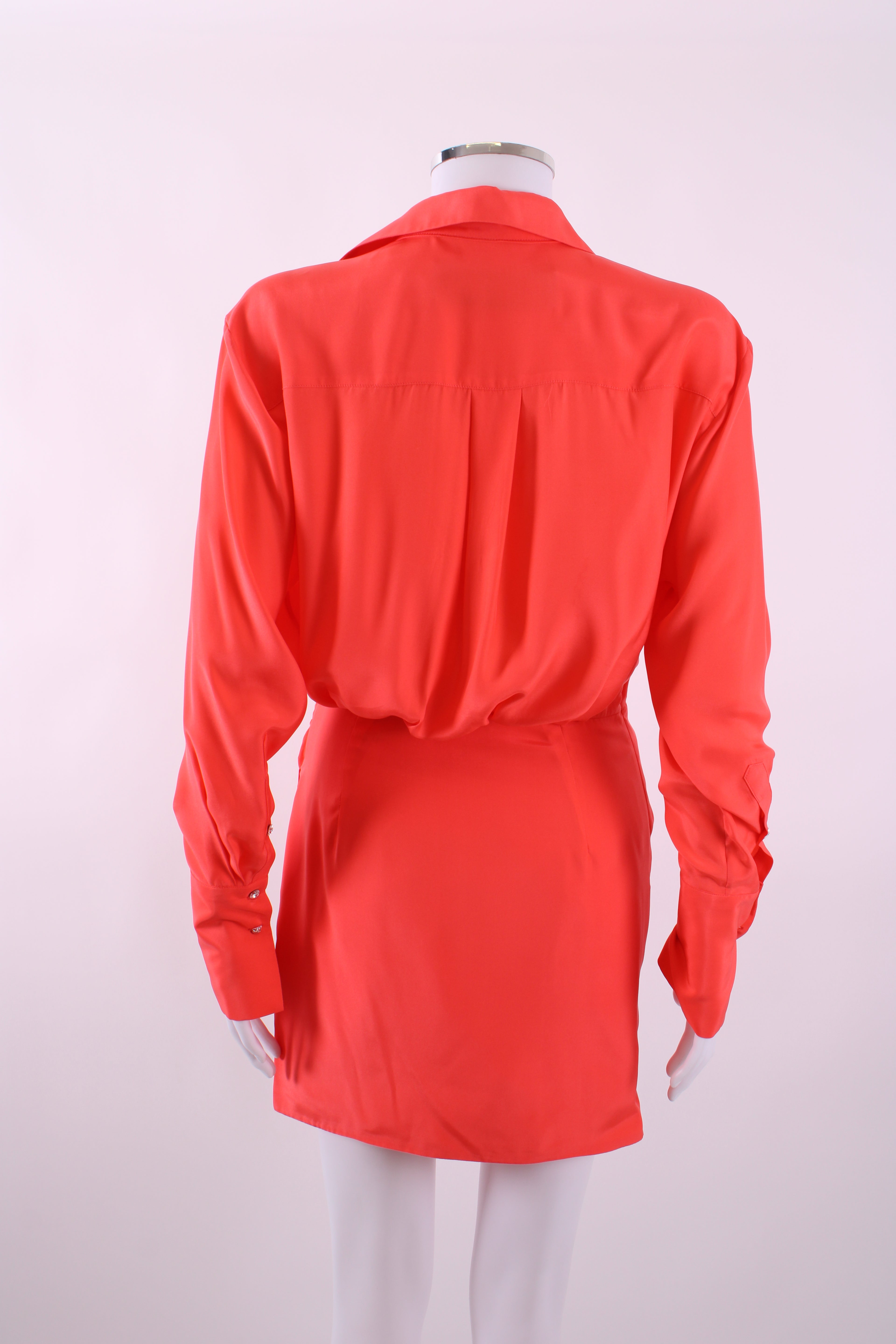 Gauge81 Drape Detail Shirt Dress Orange S