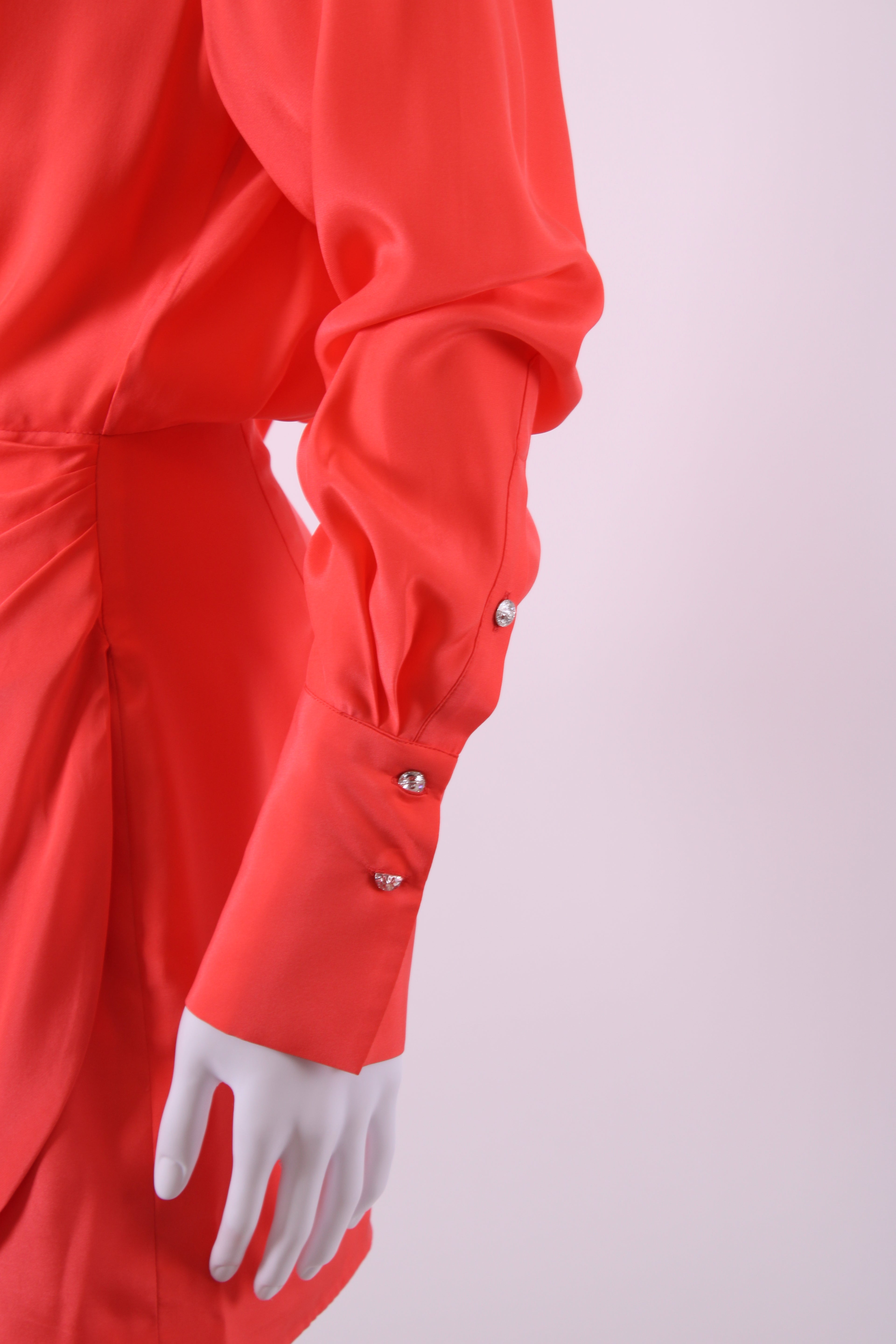 Gauge81 Drape Detail Shirt Dress Orange S