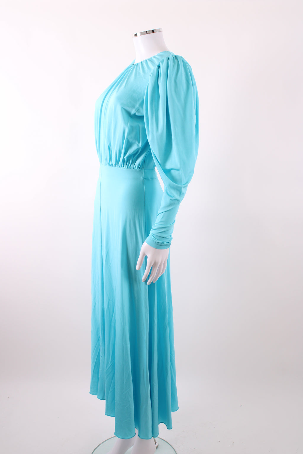 Rotate Laure jersey midi dress backless Aqua 8-10