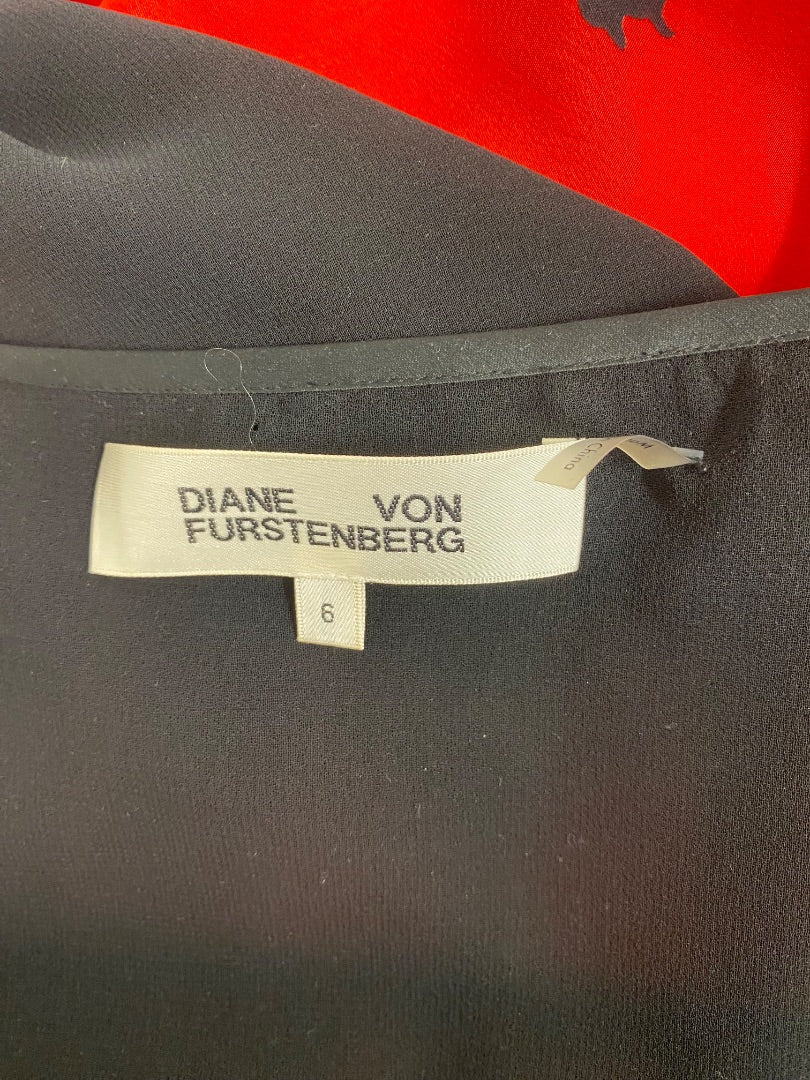 Diane Von Furstenberg Dress Red S