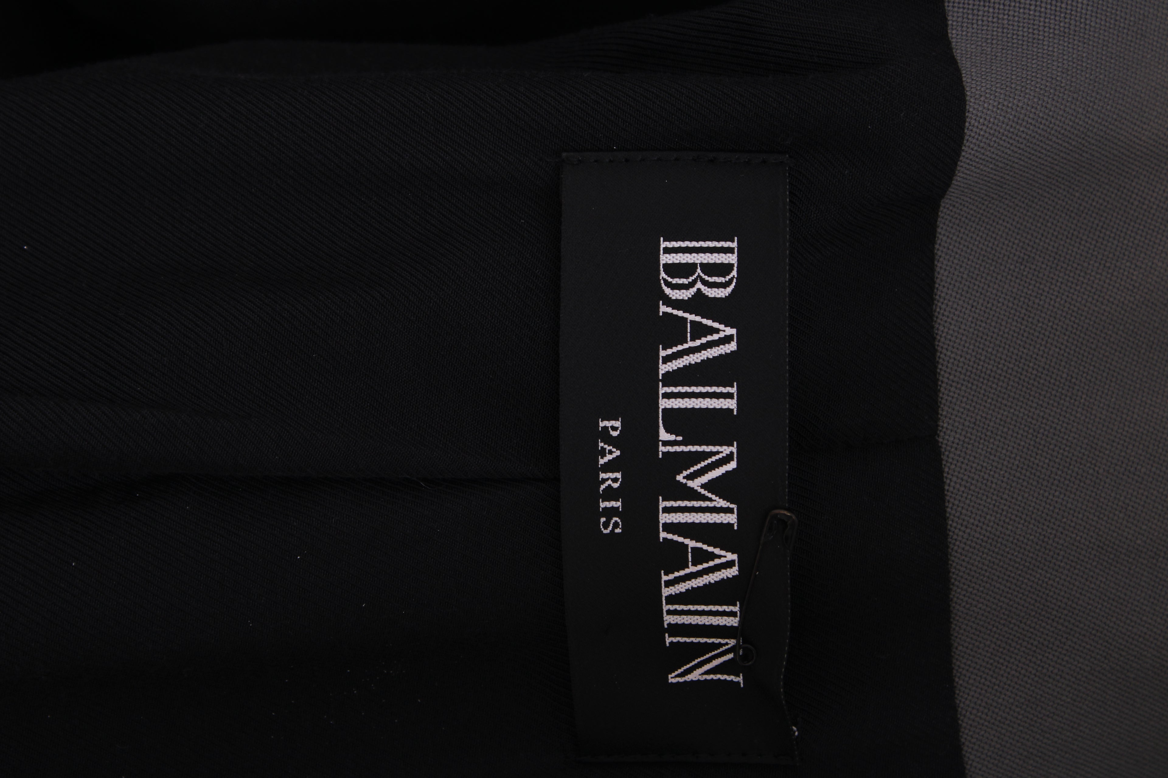 Balmain Double Breasted Gold Button Blazer Grey 36
