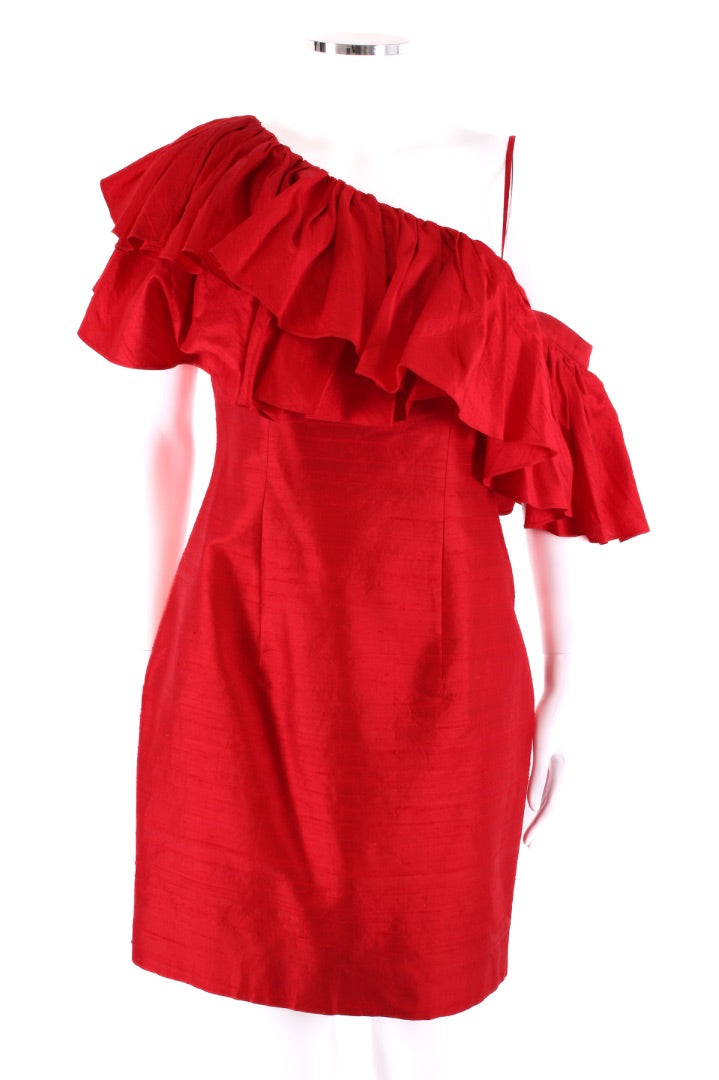 Marchesa Notte Dress Red 10
