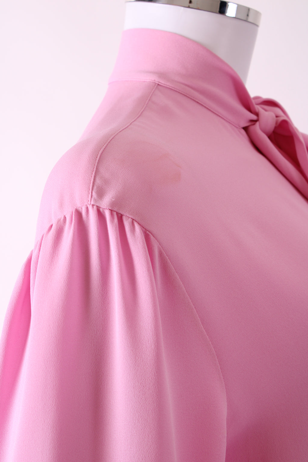 Valentino L/S Pussy Bow Blouse Pink 4