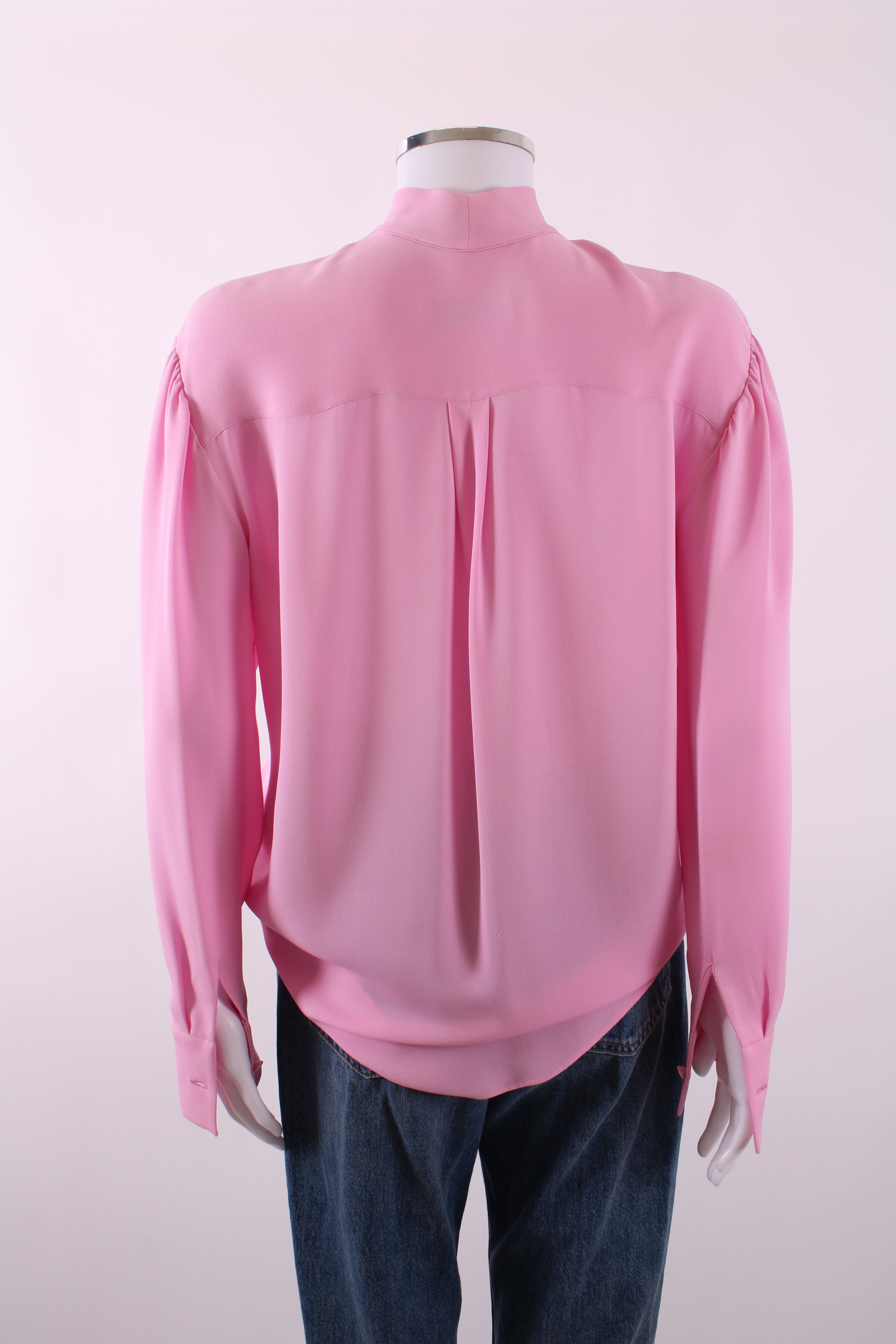 Valentino L/S Pussy Bow Blouse Pink 4