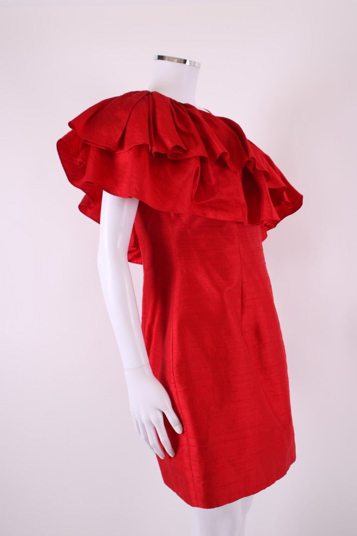 Marchesa Notte Dress Red 10