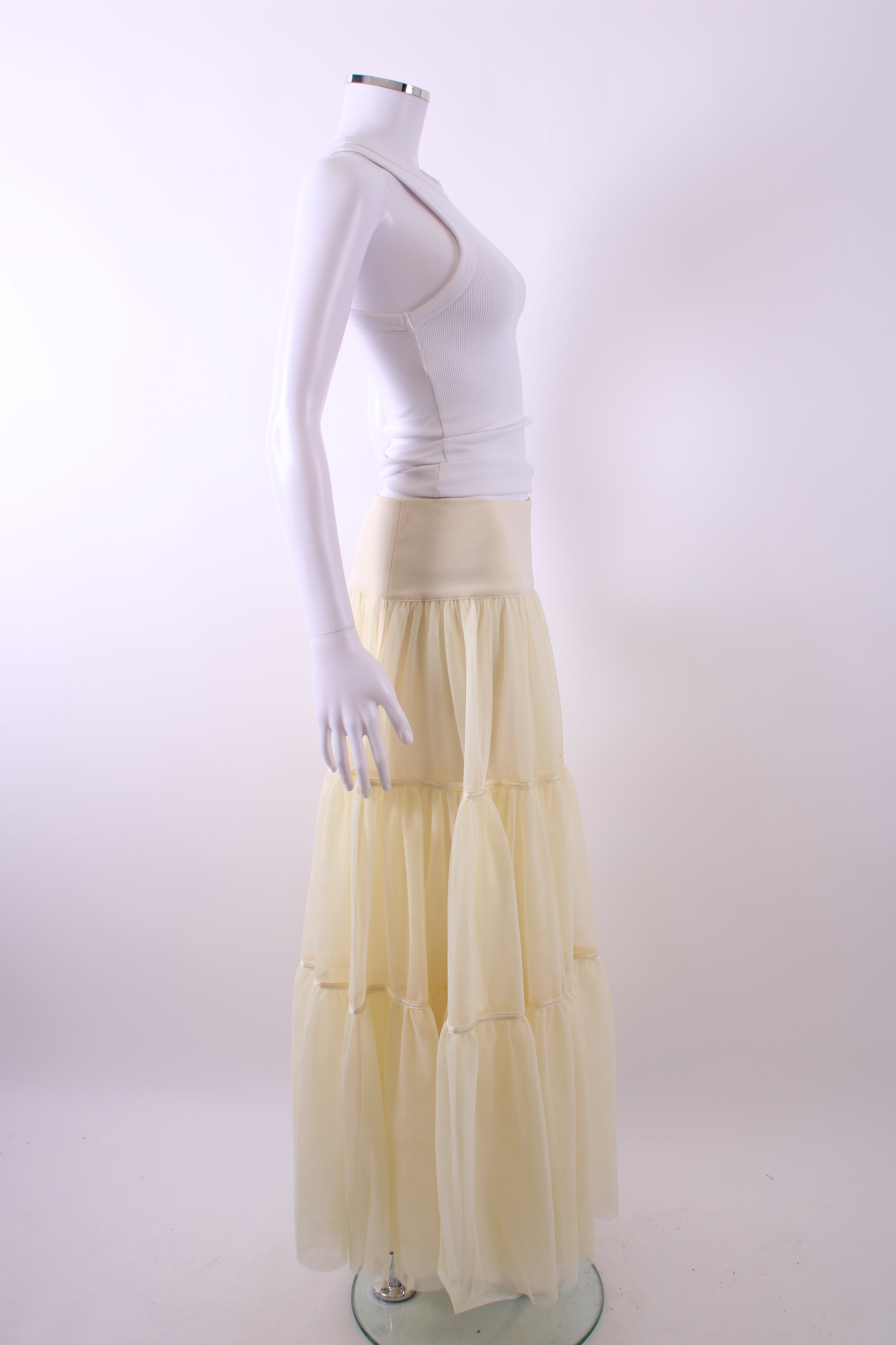 ME+EM maxi tulle skirt Lemon L