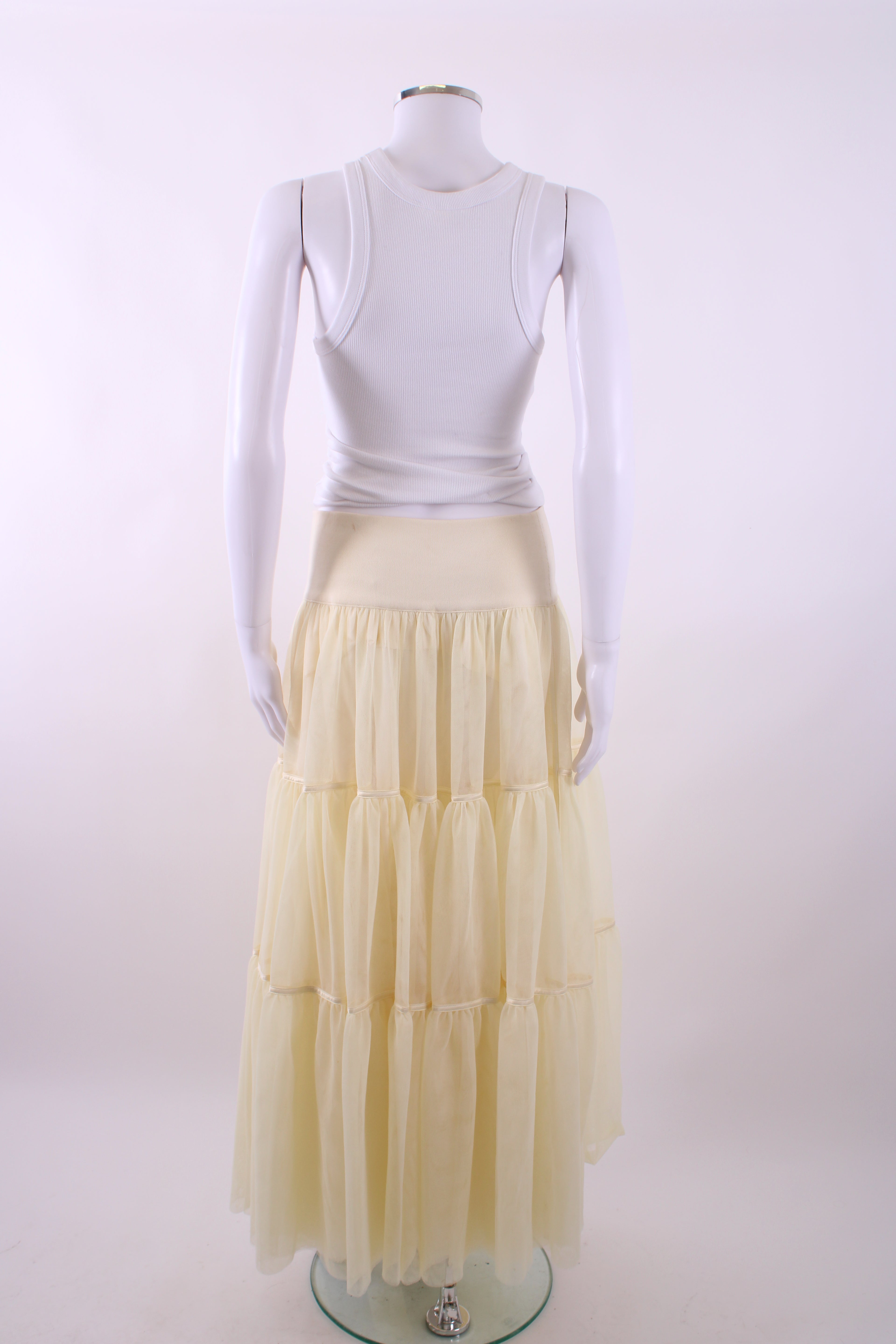 ME+EM maxi tulle skirt Lemon L