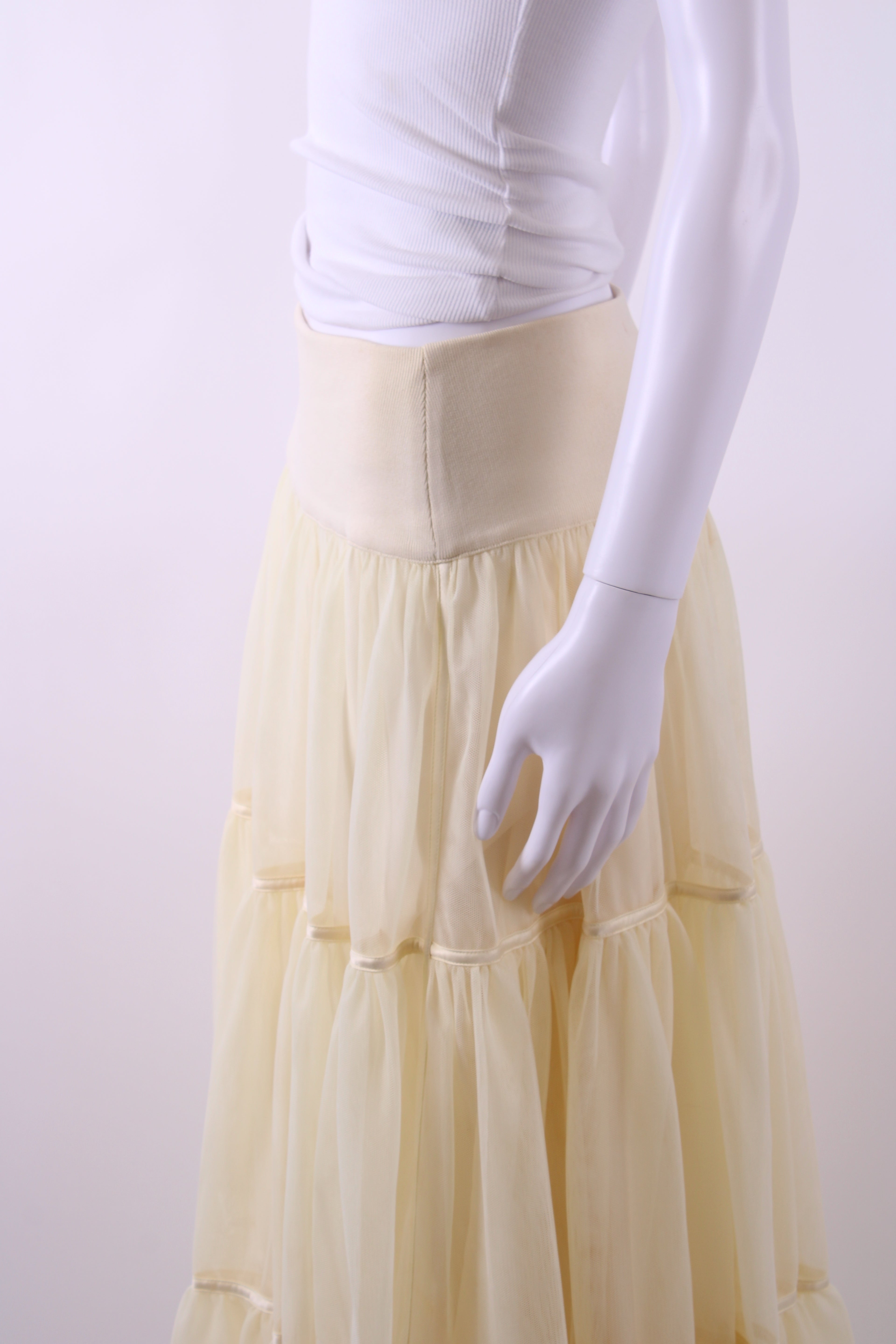 ME+EM maxi tulle skirt Lemon L