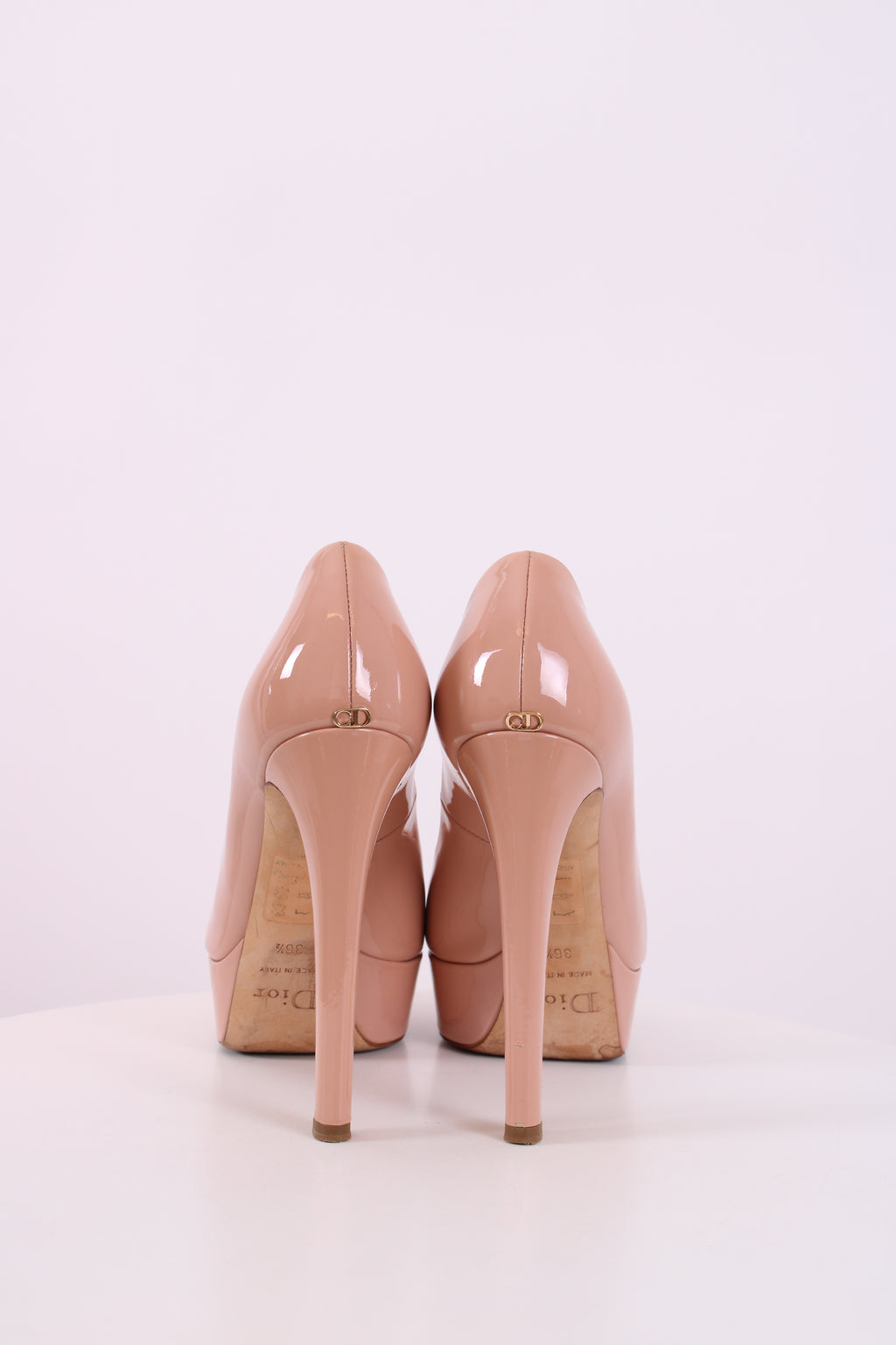 Christian Dior Pink Peep toe Heels Pink 37.5