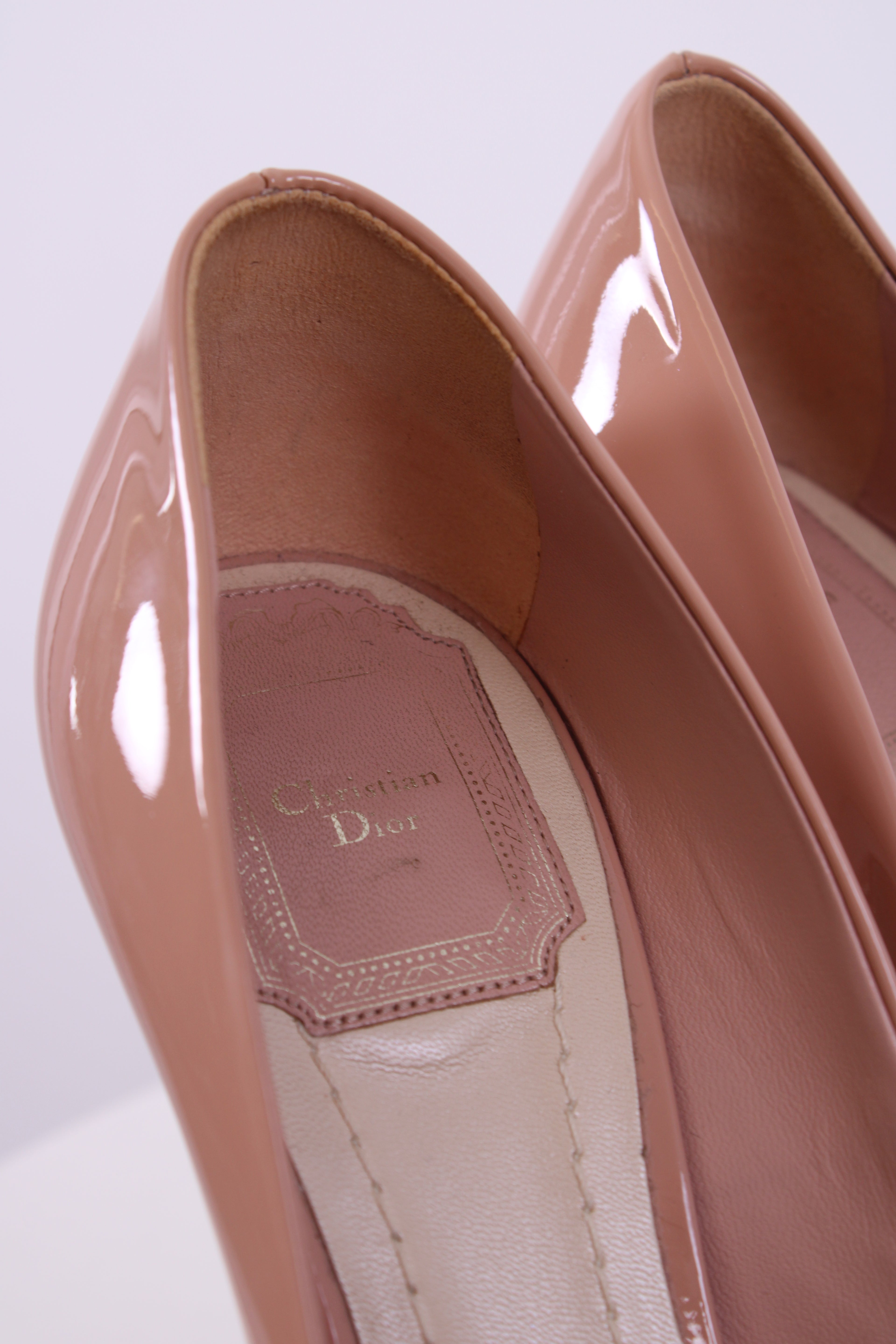 Christian Dior Pink Peep toe Heels Pink 37.5