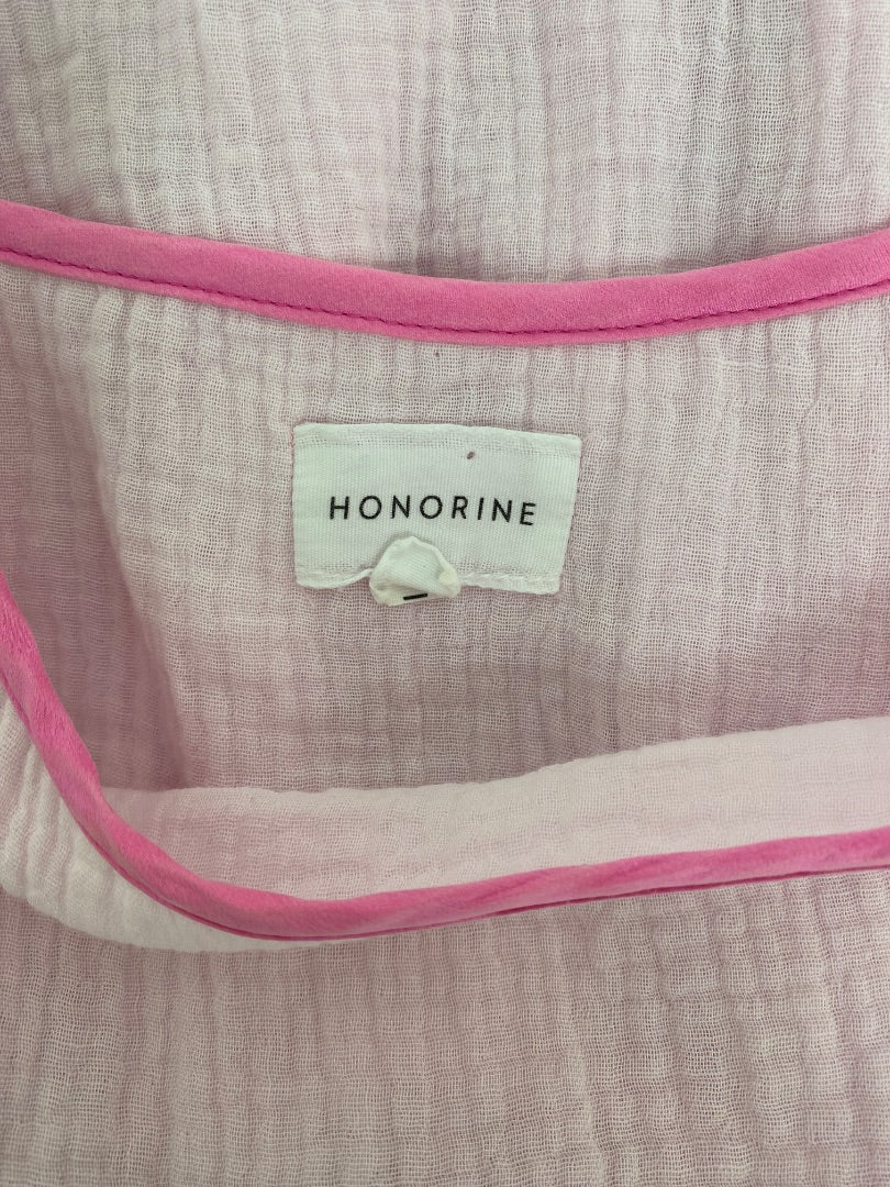 Honorine S/S Dress White/ Pink M