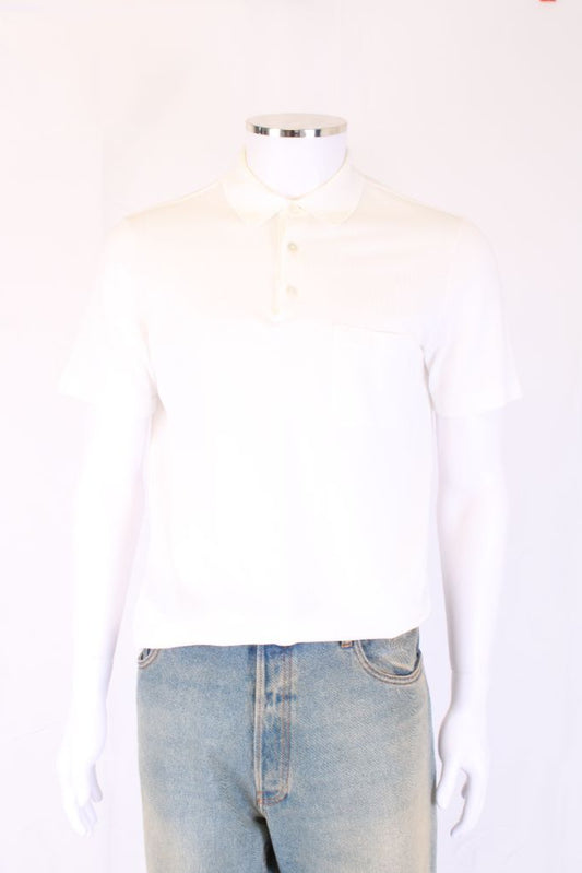 Hermes S/S Polo Top White M