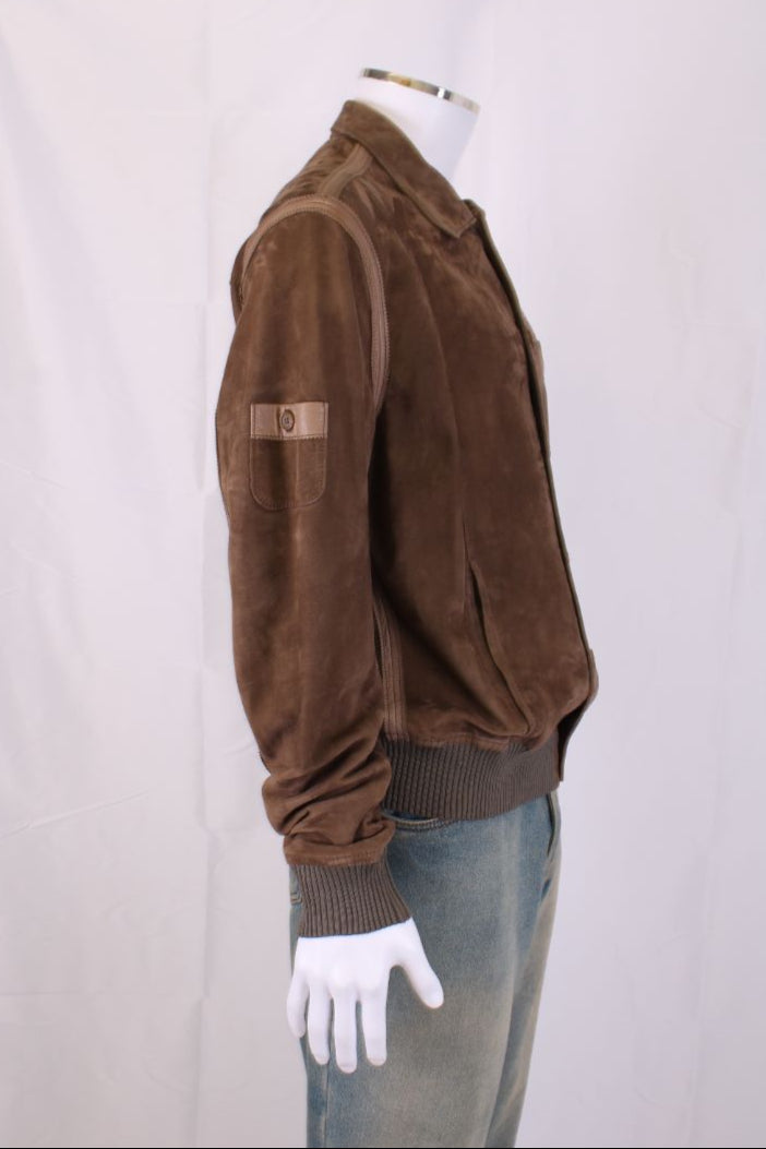 Dolce & Gabbana Suede Jacket Brown XL