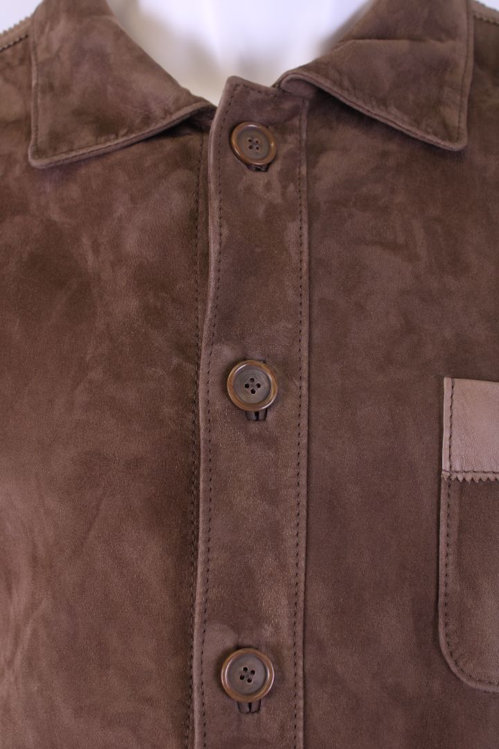 Dolce & Gabbana Suede Jacket Brown XL