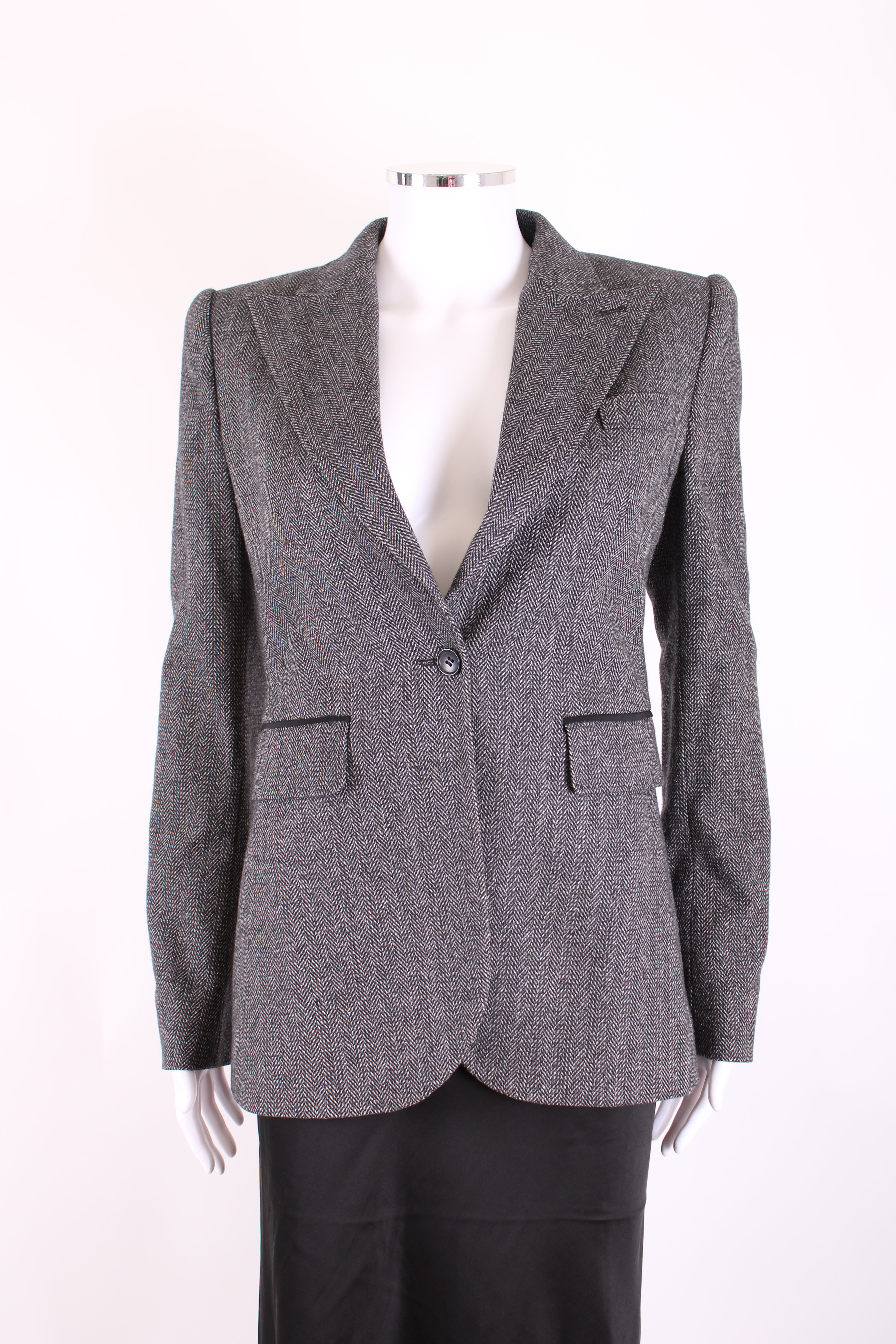 D&G Blazer Grey Herringbone IT42