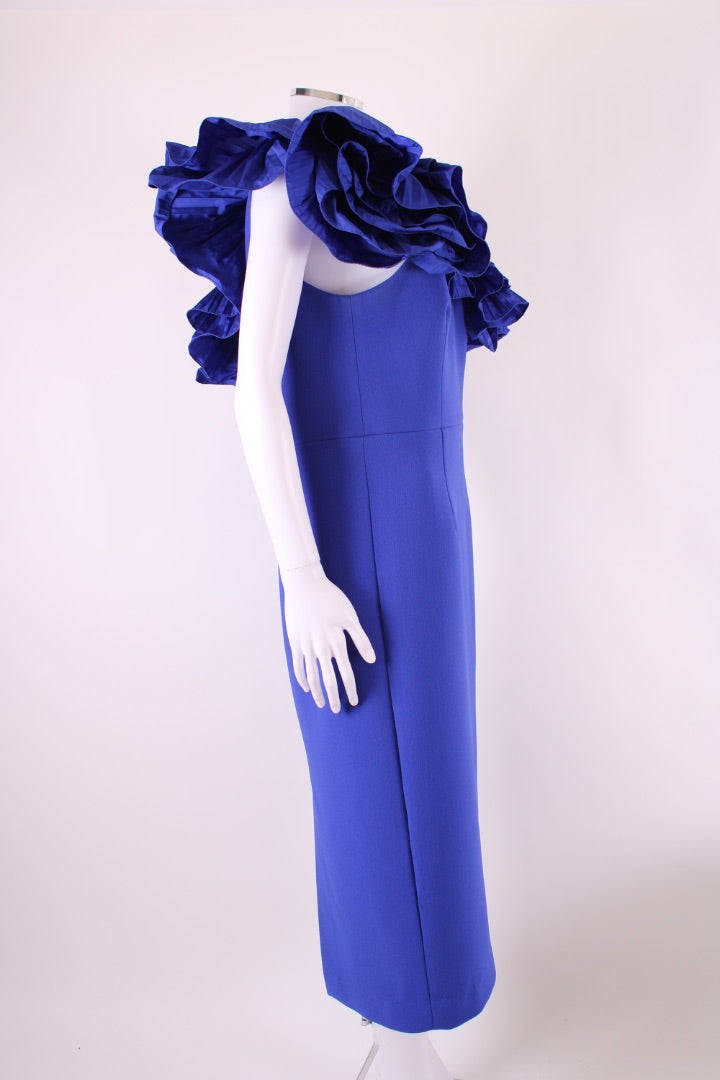 Rebecca Vallance Cora One Shoulder Dress Blue 16