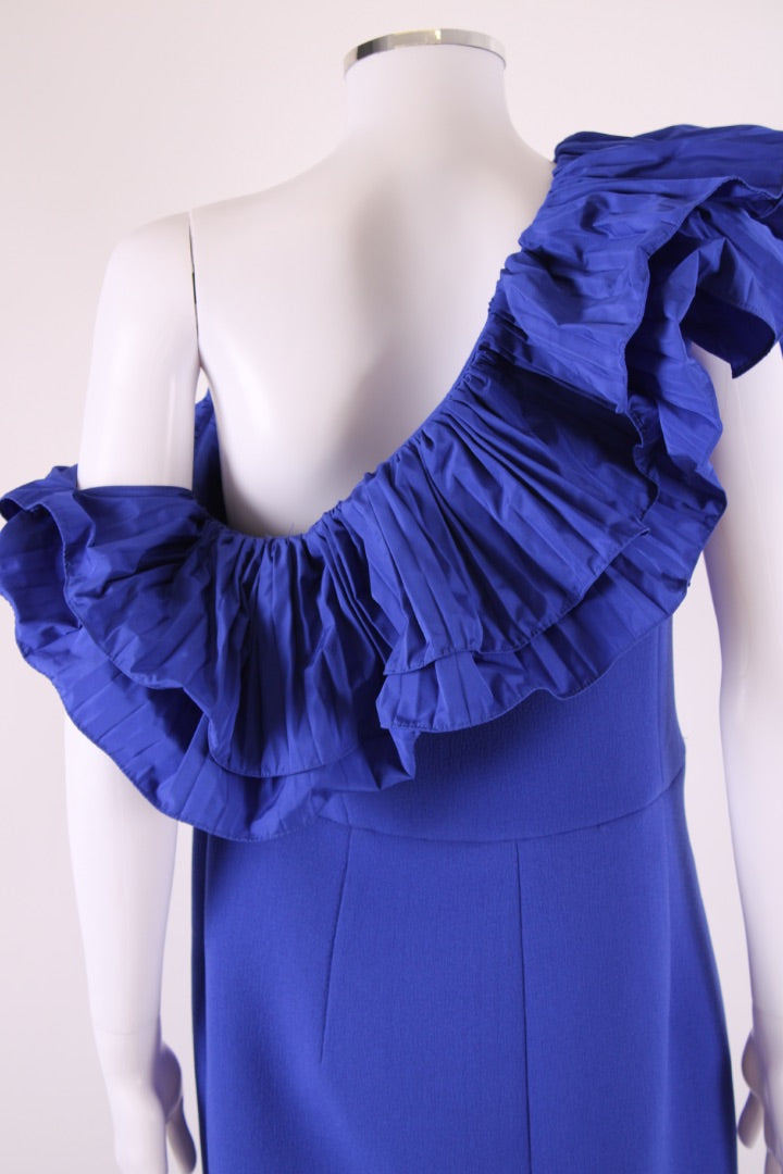 Rebecca Vallance Cora One Shoulder Dress Blue 16
