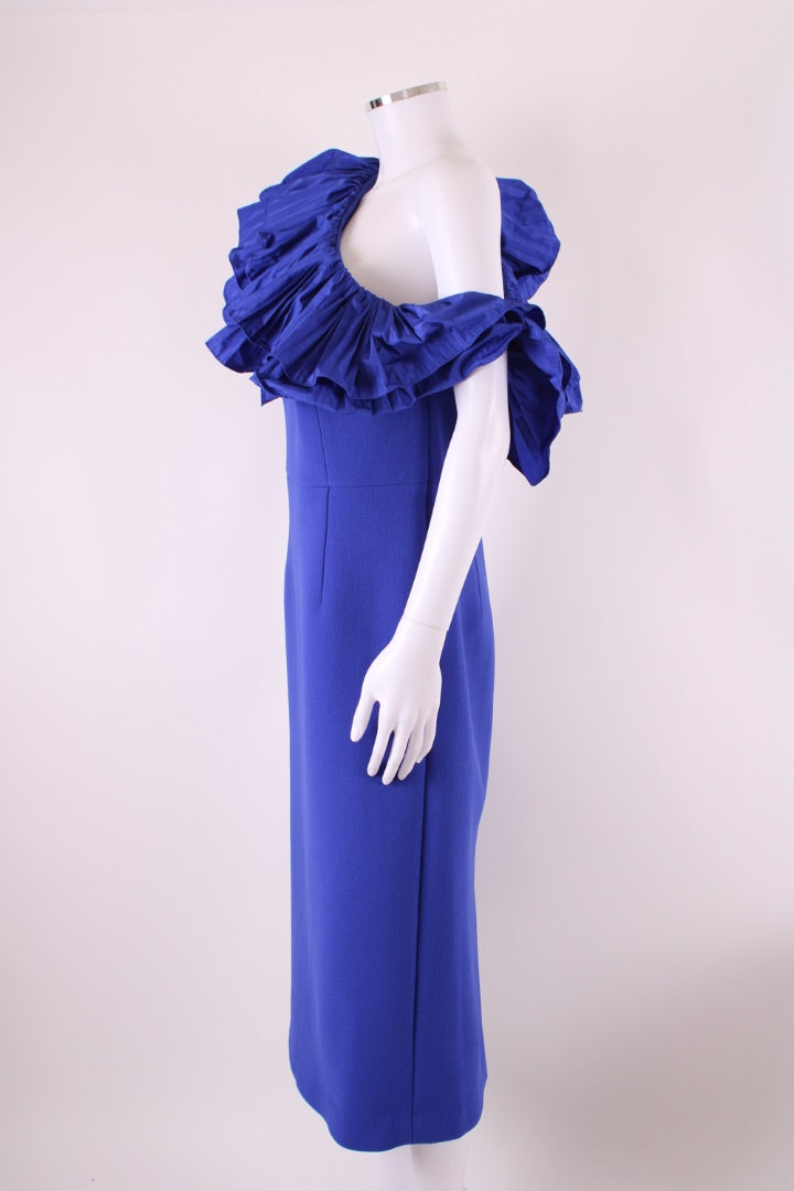 Rebecca Vallance Cora One Shoulder Dress Blue 16