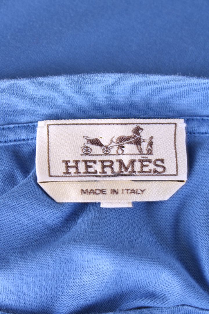 Hermes S/S Pocket T-Shirt Blue M