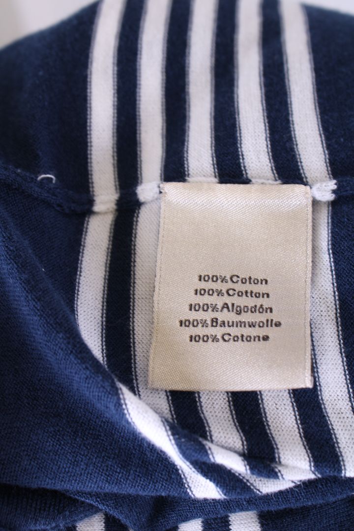 Hermes S/S Stripe T-Shirt Navy/ White M