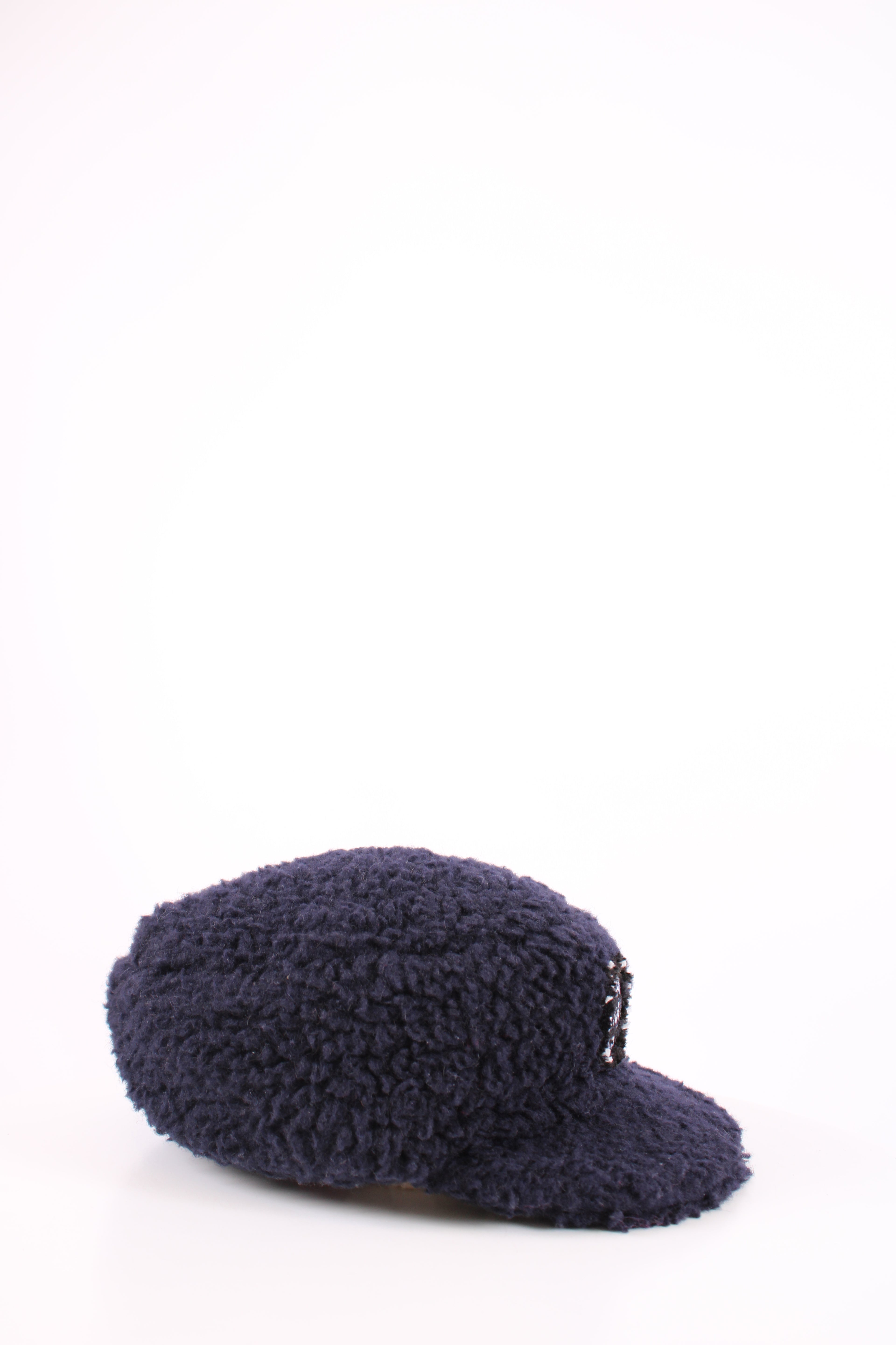 Chanel Teddy Coco Neige Hat Navy