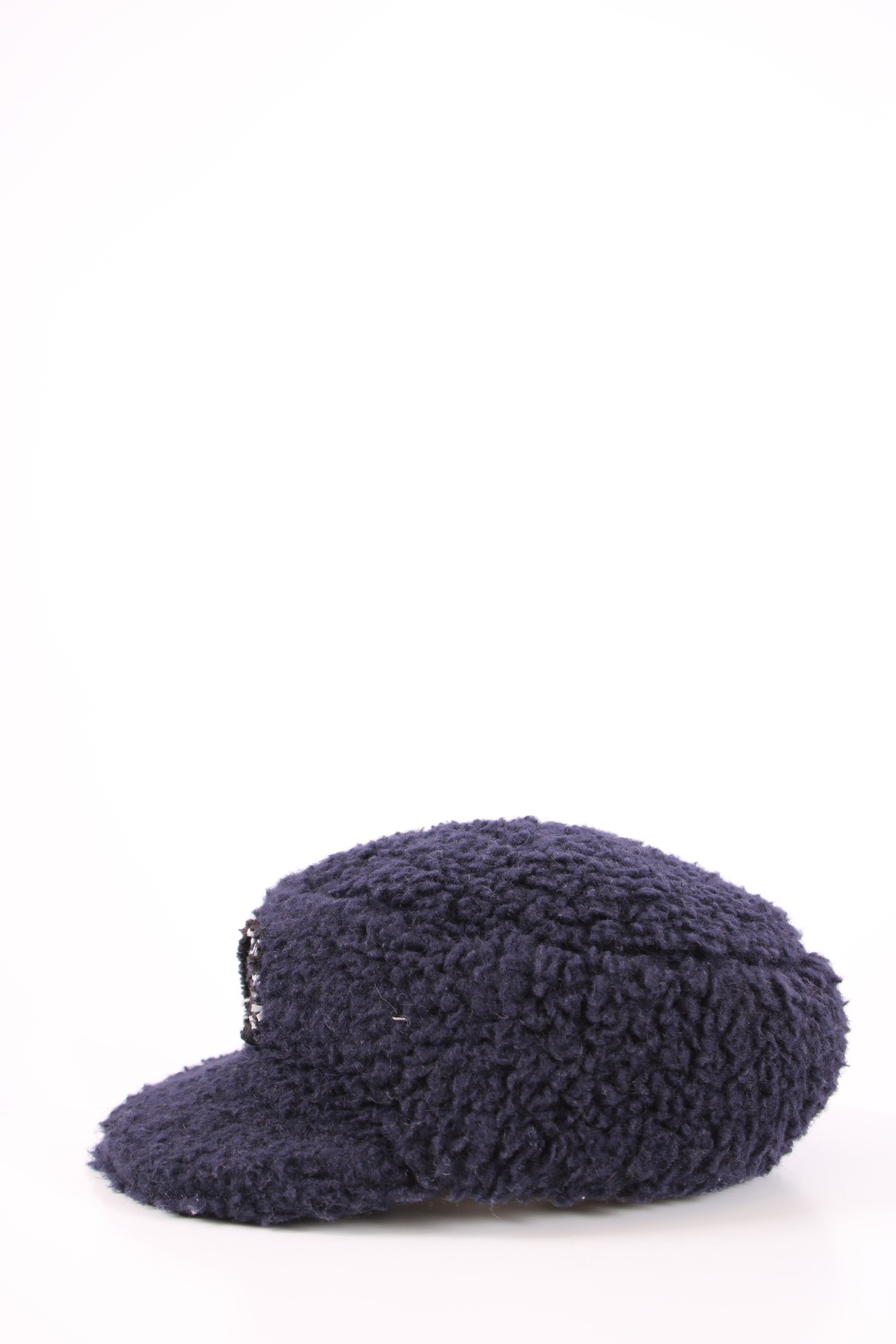 Chanel Teddy Coco Neige Hat Navy